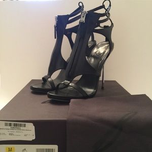 Brian Atwood Merritta Zipper Heel (Sz 8)